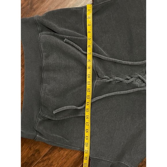 Free People Movement Believe It Gray Lace-Up Hoodie Size XS - Picture 6 of 8